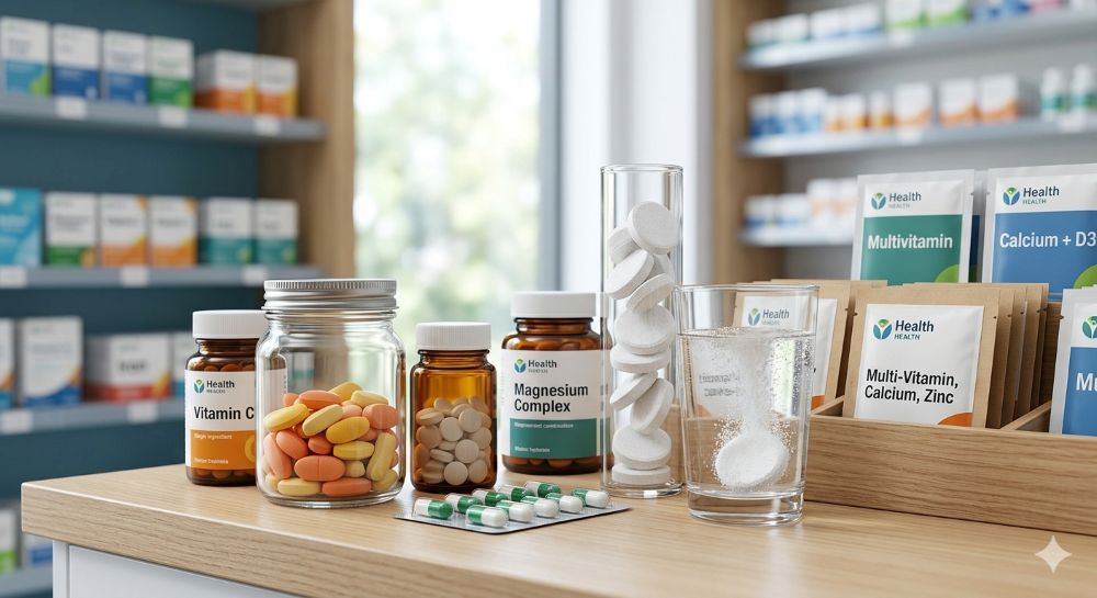 Vitamin and mineral tablets and capsules